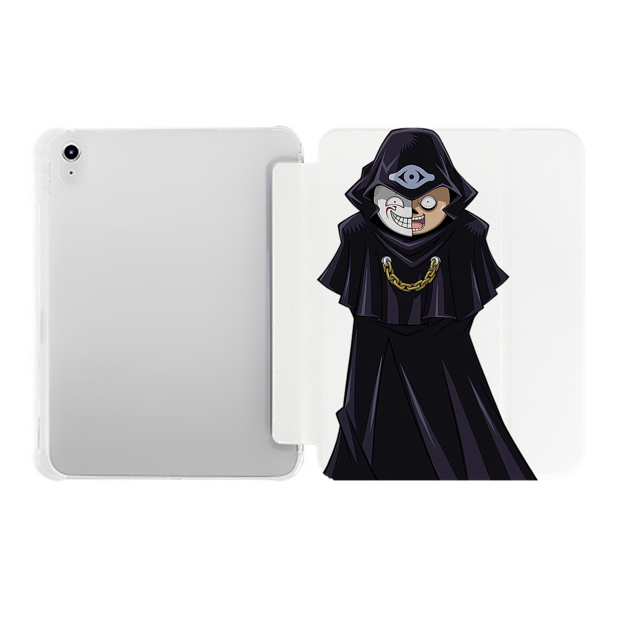 （画像用） 遊☆戯☆王 Yu-Gi-Oh! IPad ケース ペン収納付き 三つ折りスタンド PUレザー×シリコン 対応機種9.5/10.5/10.9インチ